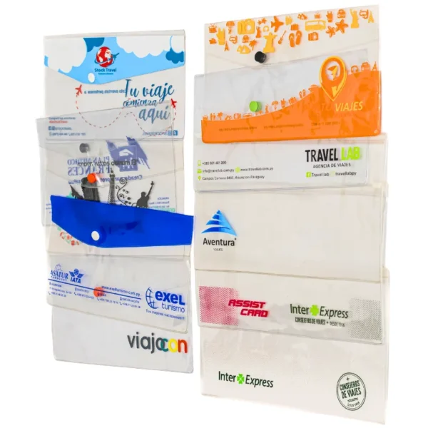 Sobre de PVC Cristal con 1 Botón