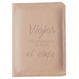 Funda p/ pasaporte en símil cuero con porta tarjetas