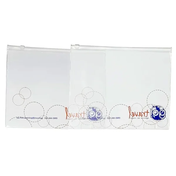 Sobre PVC cristal con cierre zipper grande - Imagen 3