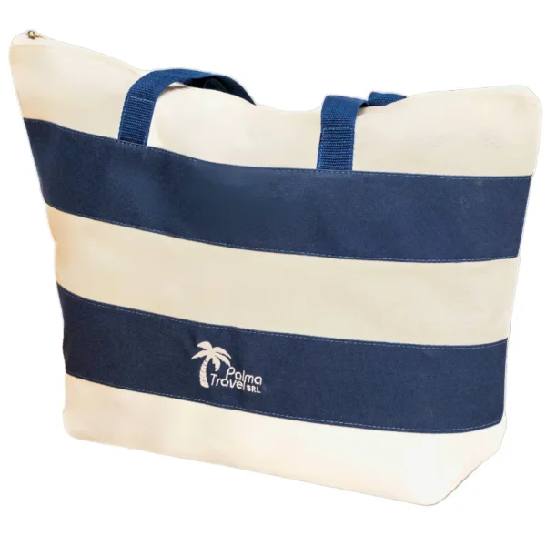 Bolso Playero en tela 600 a rayas