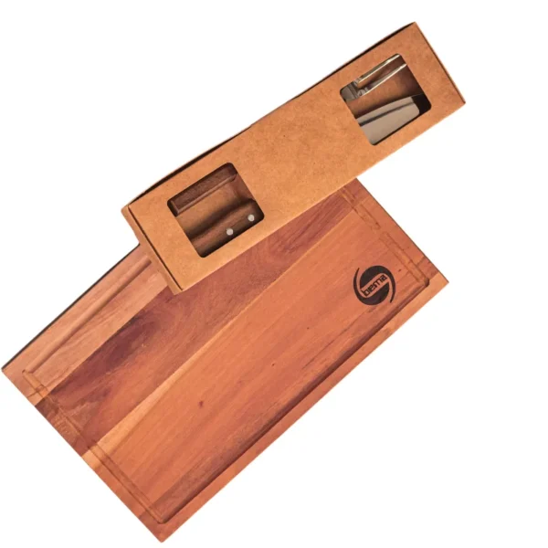 Tabla de Madera + Juego de Cubiertos para Asado - Imagen 2