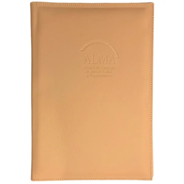 Carpeta confeccionada en cuerina